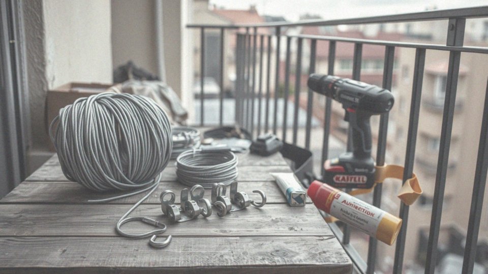 Jakie akcesoria są potrzebne do montażu siatki na balkon?