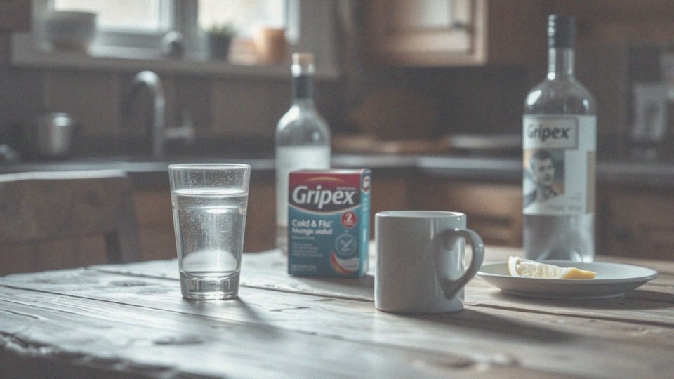Jakie są zalecenia dotyczące alkoholu podczas stosowania Gripexu?