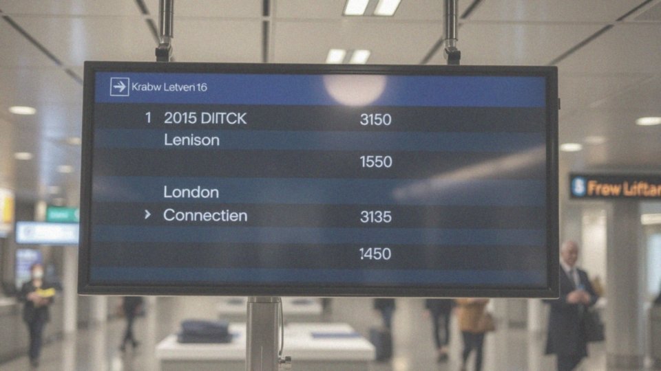 Jakie są różnice w czasie lotu z przesiadką i bez przesiadki z Krakowa do Londynu?