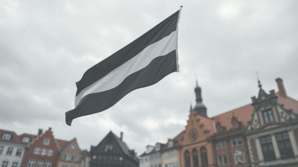 Co oznacza środkowy pas flagi Estonii?