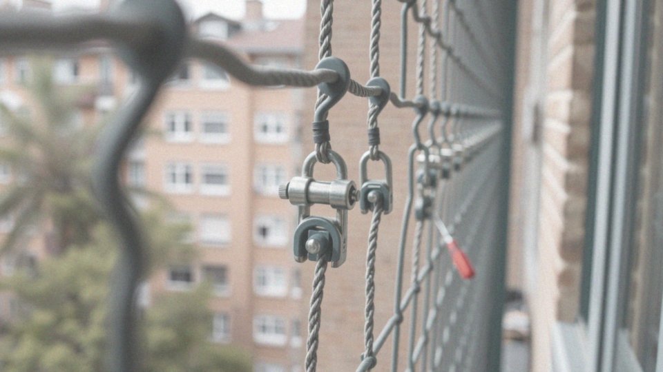 Jakie akcesoria montażowe są potrzebne do siatki na balkon dla kota?